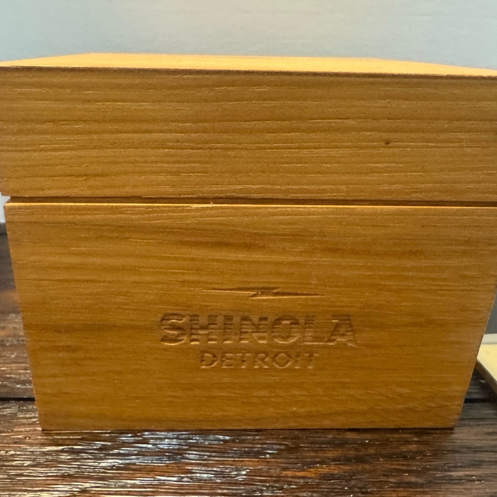 Shinola Cream Dial with Brown Leather Strap Watch - Picture 9 of 9